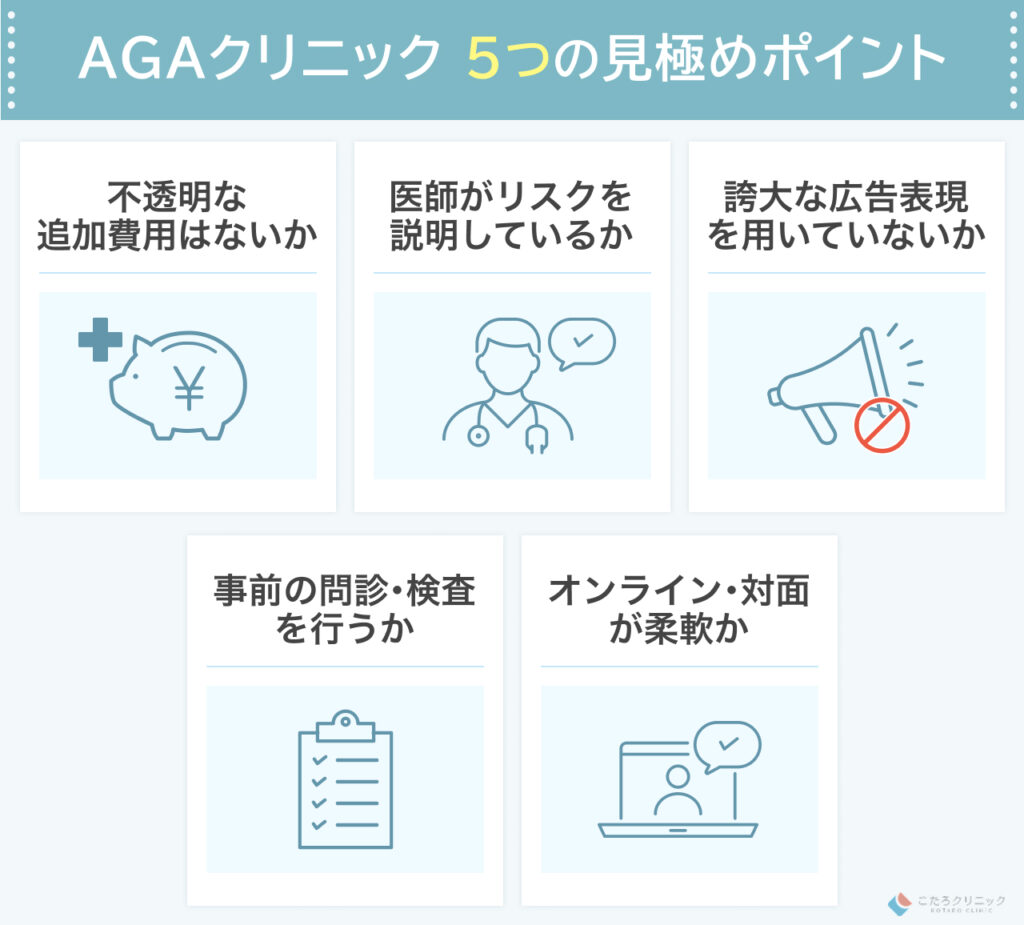 客観的な視点で選ぶ！信頼できるAGAクリニックを見極めるポイント