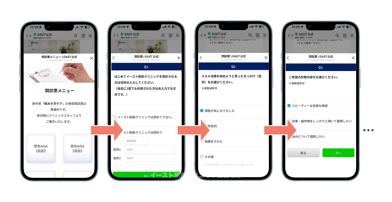 AGA治療 イースト駅前